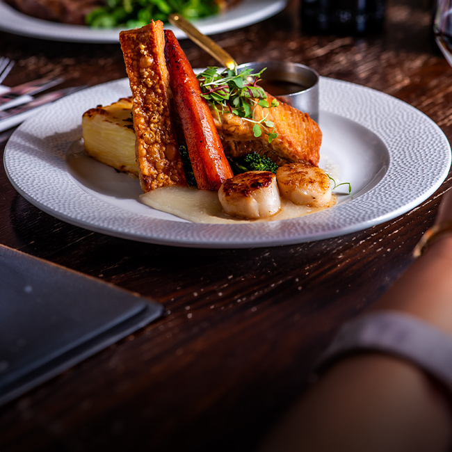 Explore our great offers on Pub food at The Marchmont Arms