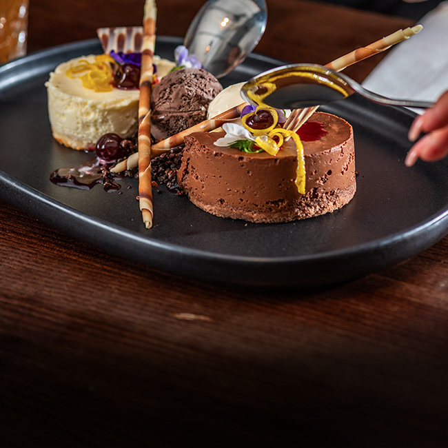 Dessert menu at The Marchmont Arms