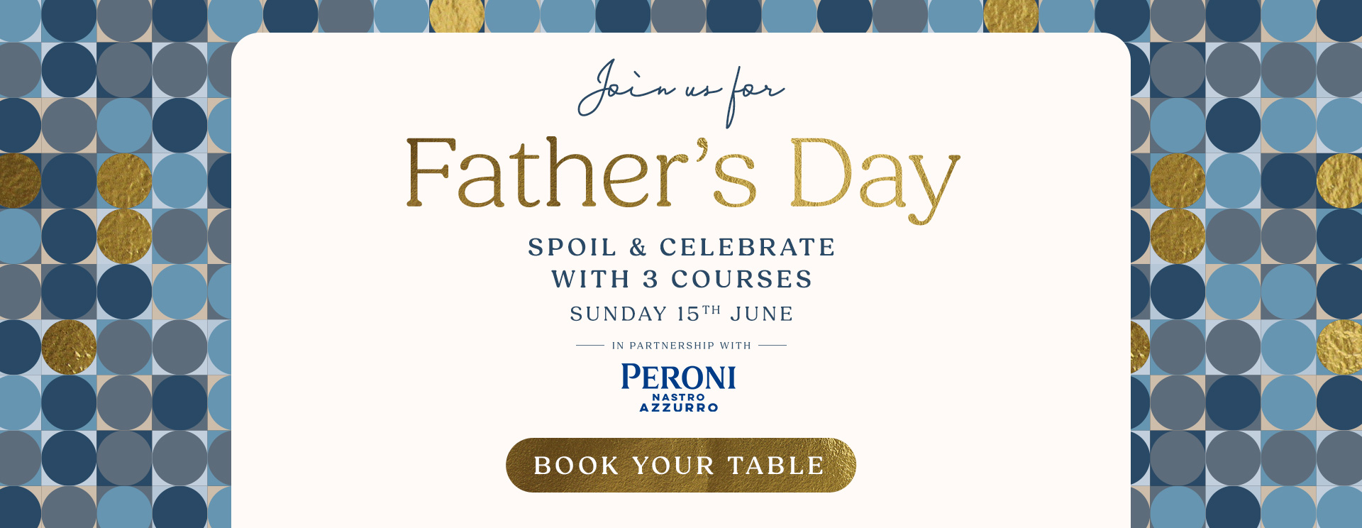 Father’s Day menu Hemel Hempstead