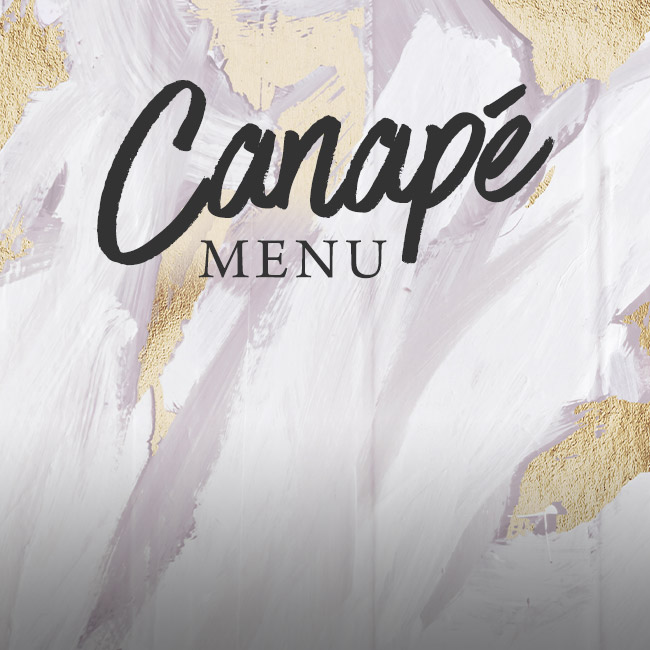 Canapé menu at The Marchmont Arms