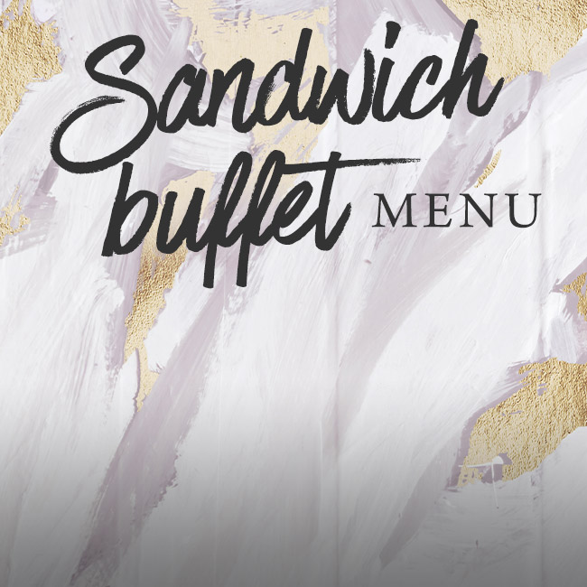 Sandwich buffet menu at The Marchmont Arms