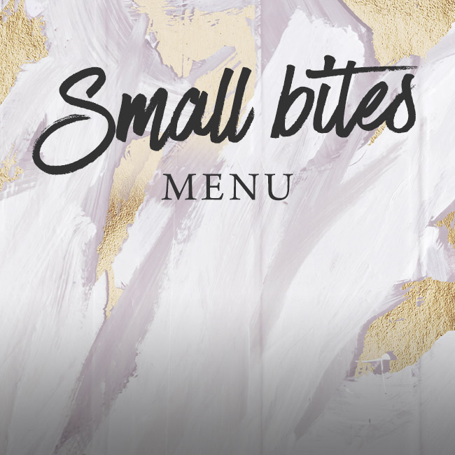 Small Bites menu at The Marchmont Arms 